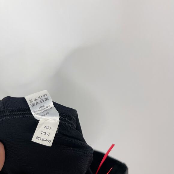 Spanx Womens Small S Black Faux Leather Leggings Nylon Dress Up Metallic - Picture 11 of 12